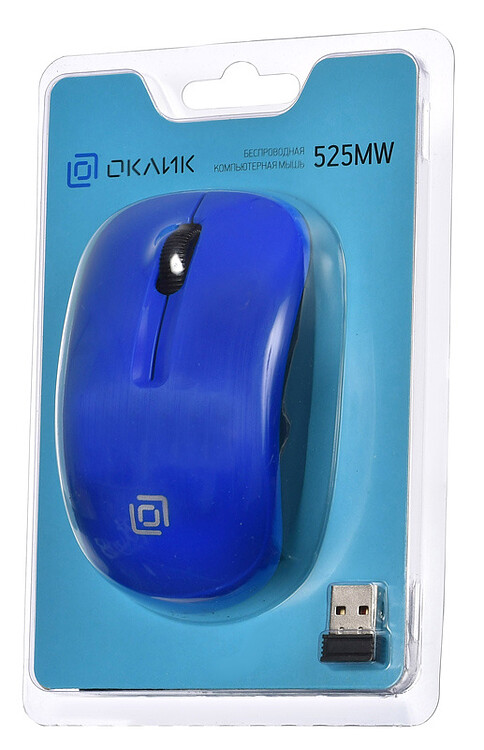 Мышь Oklick 525MW синий (1090723)