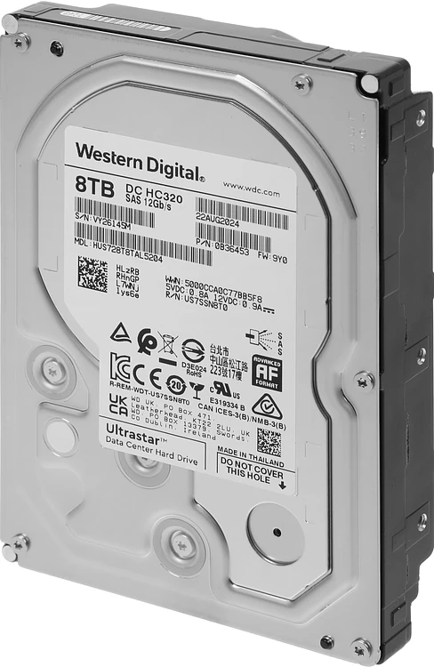 Жесткий диск WD Ultrastar DC HC320 8TB Bulk HUS728T8TAL5204 (0B36453)