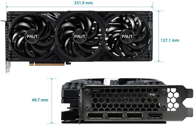 Видеокарта Palit GeForce RTX 5070 Ti GamingPro-S 16Gb GDDR7 (NE7507T019T2-GB2031U)