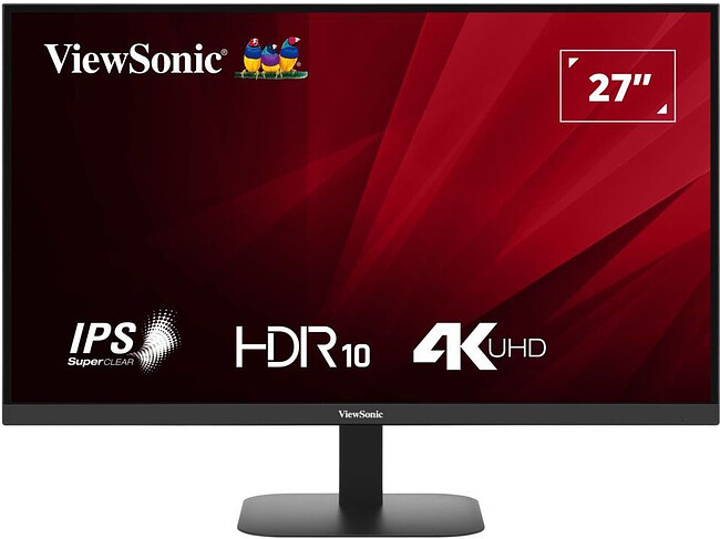 Монитор ViewSonic VA2708-4K-HD черный