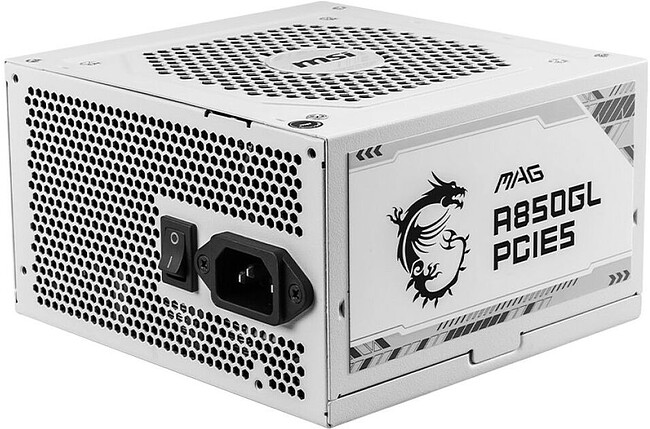 Блок питания MSI MAG A850GL PCIE5 White (306-7ZP8A24-CE0)
