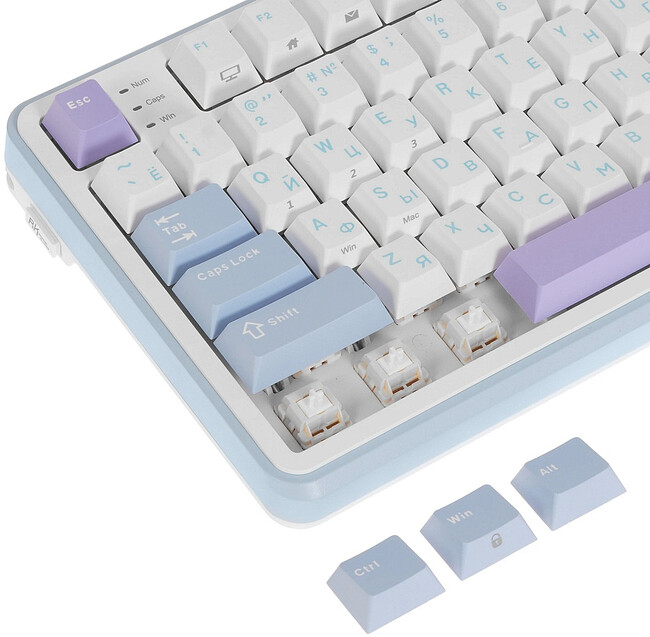 Клавиатура Royal Kludge RK-S98 Cream switch/Taro Milk