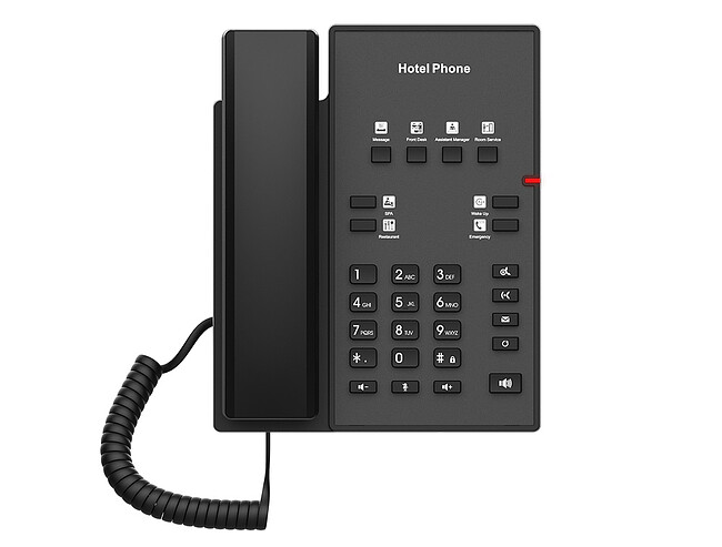 IP-телефон Fanvil H1 черный (H1 HOTEL PHONE)