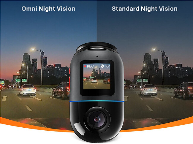 Автомобильный видеорегистратор 70mai Dash Cam Omni X200-64G Black