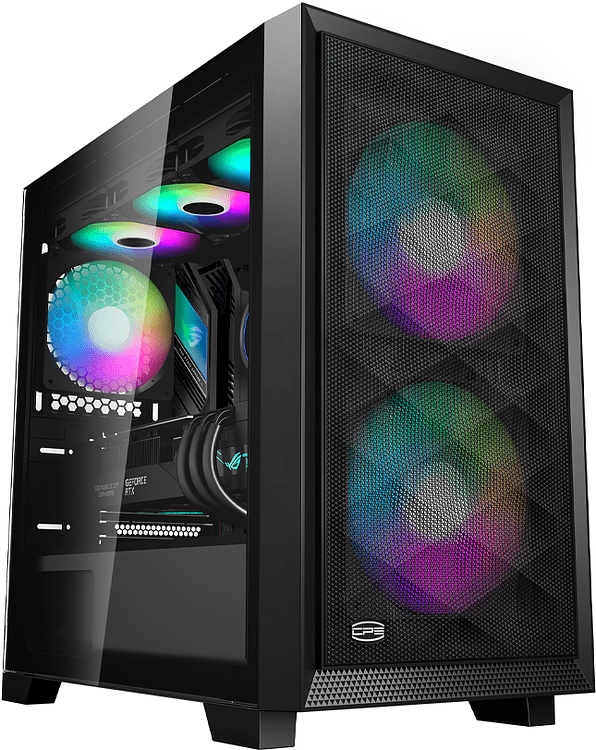 Корпус PCCooler C3D310 BK ARGB без БП (C3D310-BKP2-GL)
