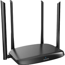 Роутер беспроводной Digma DWR-AC1202 черный