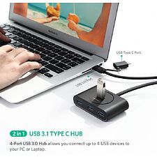 USB-хаб Ugreen CR113-40850 Black (40850)
