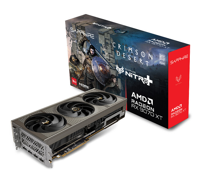 Видеокарта Sapphire Nitro+ RX 9070 XT OC Crimson Desert Edition 16GB GDDR6 (11348-10-20G)