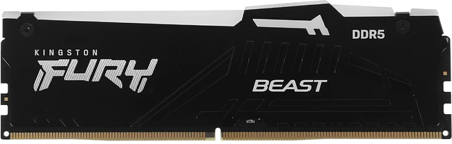 Оперативная память Kingston Fury Beast Black RGB 2x32GB DDR5 DIMM PC5-41600 (KF552C40BB2AK2-64)