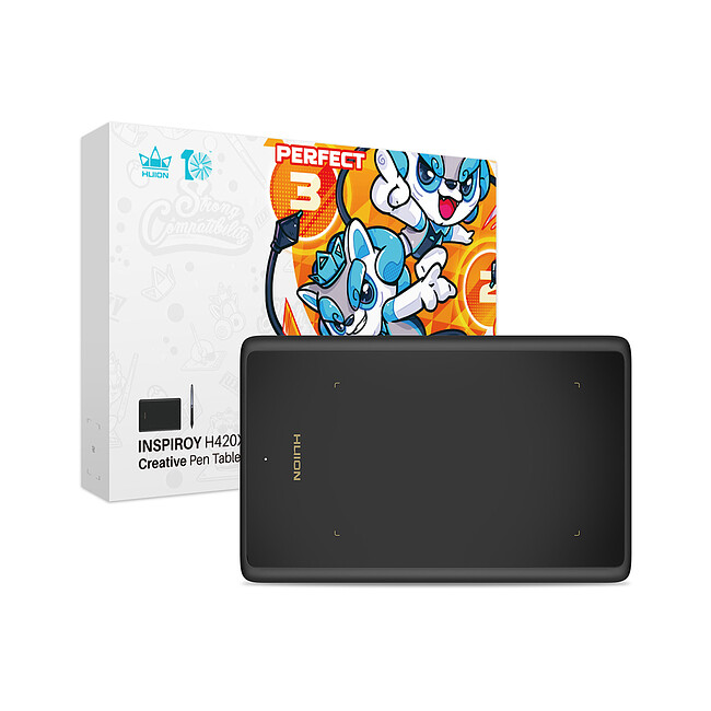 Графический планшет Huion Inspiroy черный (H420X)
