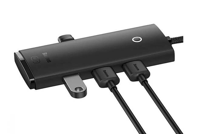 USB-хаб Baseus Lite Series Black (WKQX030201)
