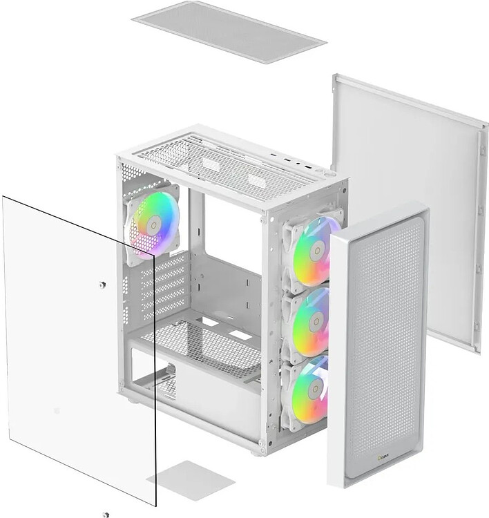 Корпус Ocypus Gamma C50 WH ARGB (Gamma-C50-WHG400XX-GL)