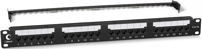 Патч-панель Cabeus PL2-24-Cat.5e-Dual