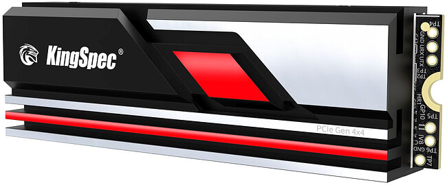 SSD диск Kingspec PCI-E 4.0 x4 512Gb XG7000 (XG7000-512)