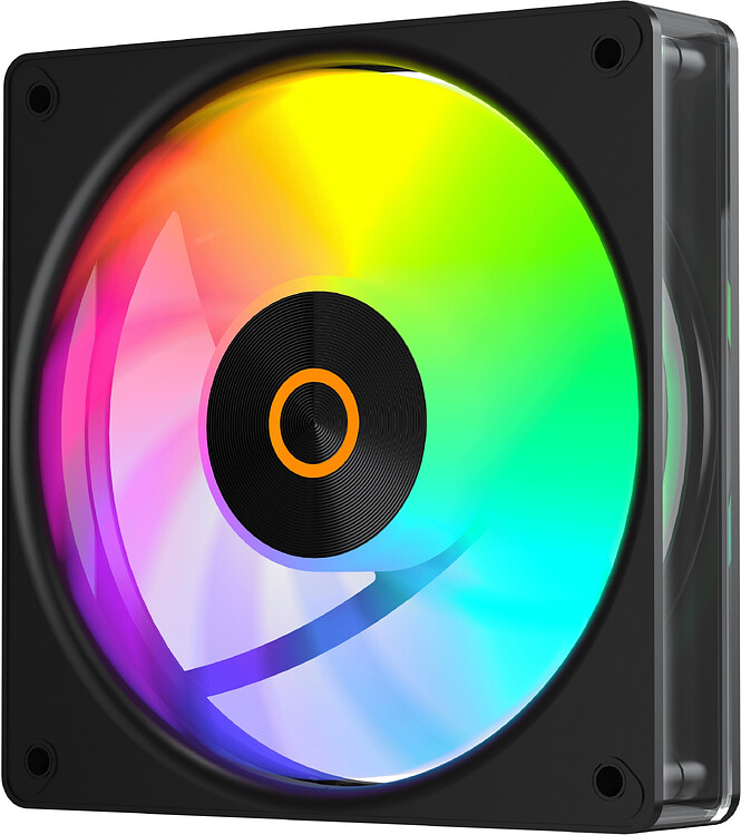 Комплект вентиляторов для корпуса Ocypus Gamma F12 Elite BK ARGB Reverse Blade 3 IN 1 Black (Gamma-F12-BK3AM01E-GL)