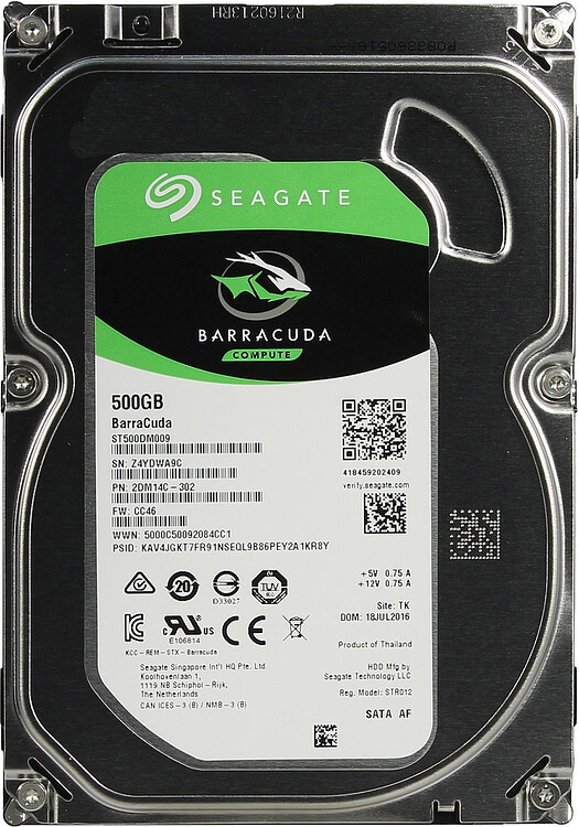 Жесткий диск Seagate 500GB ST500DM009
