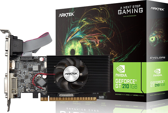Видеокарта Arktek GT210 1Gb DDR3 (AKN210D3S1GL1)
