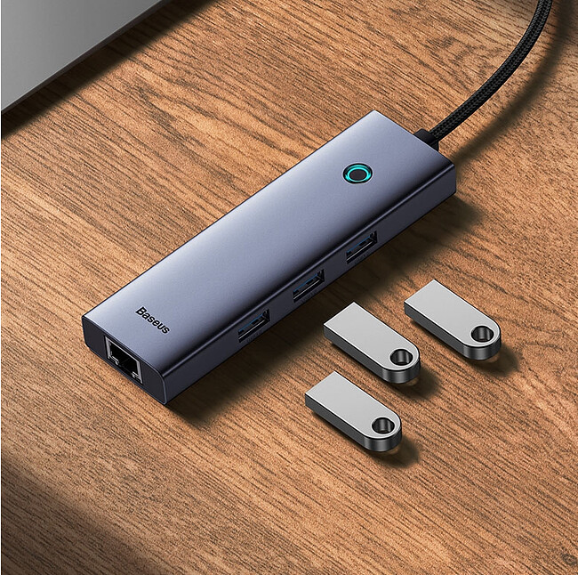 USB-хаб Baseus BS-OH109 Space Grey (B0005280A813-01)