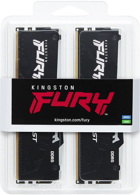 Оперативная память Kingston Fury Beast Black RGB Expo 32Gb DDR5 (KF556C36BBEAK2-32)