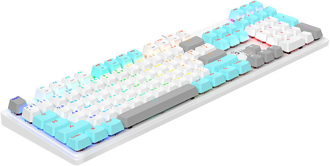 Клавиатура A4Tech Bloody S510R Icy White/blms Red