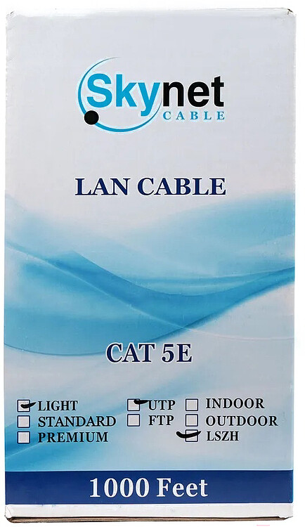 Кабель витая пара SkyNet CSL-UTP-LSZH-4-CU 305м оранжевый