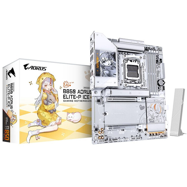 Материнская плата GigaByte B850 Aorus Elite-P Ice