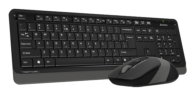 Набор периферии A4Tech Fstyler FG1010S черный/серый