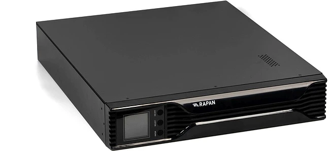 Источник бесперебойного питания Бастион Rapan 1000-RACK-IN-2X9 черный (8936)