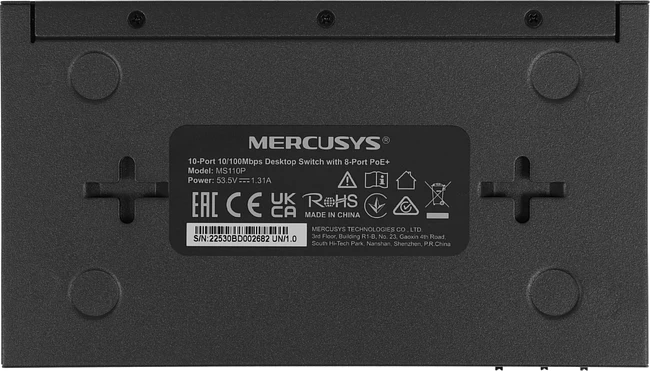 Коммутатор Mercusys MS110P