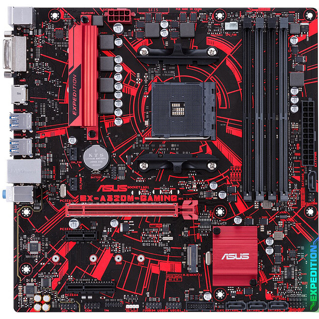 Материнская плата ASUS EX-A320M-Gaming DDR4 RTL Материнская плата ASUS EX-A320M-Gaming DDR4 RTL