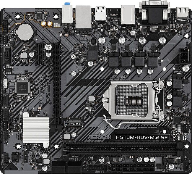 Материнская плата Asrock H510M-HDV/M.2 SE DDR4