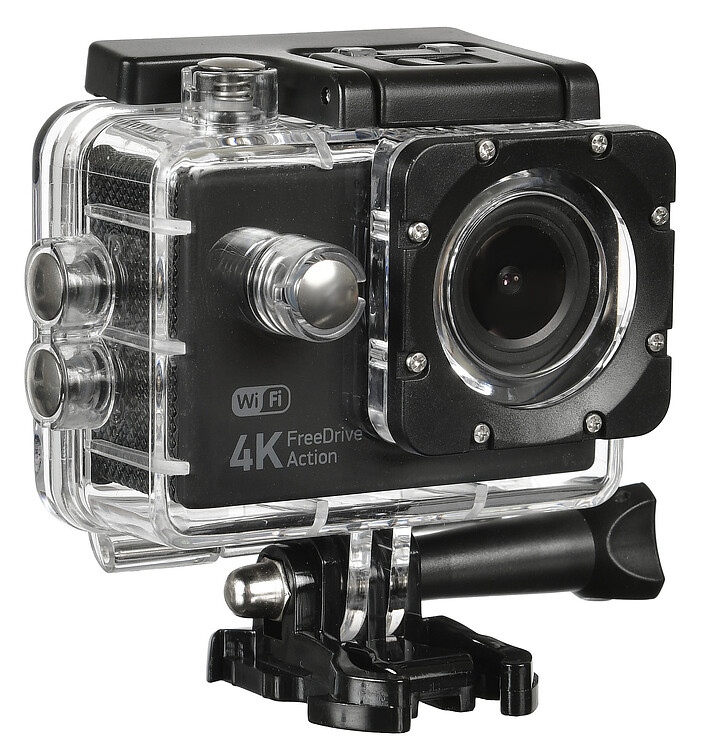 Автомобильный видеорегистратор Digma FreeDrive Action 4K WiFi черный