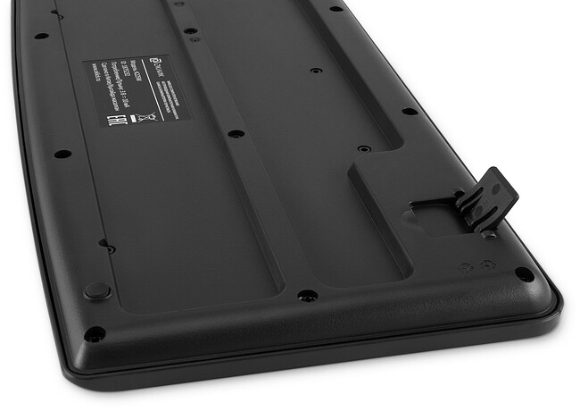 Клавиатура Oklick K225W черный (1875232)