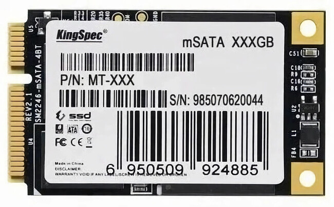 SSD диск Kingspec mSATA 512Gb MT Series (MT-512)