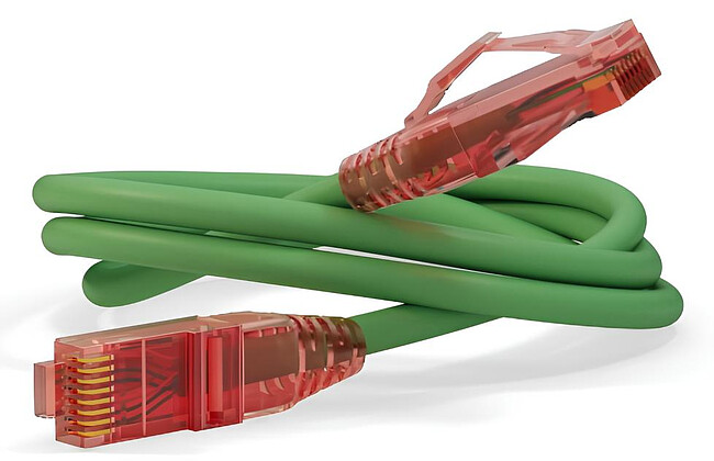 Патч-корд Hyperline PC-LPM-UTP-RJ45-RJ45-C5e-0.3M-LSZH-GN зеленый