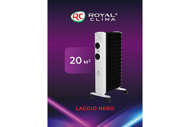 Радиатор Royal Clima Laggio Nero ROR-LN7-1500M белый/серый