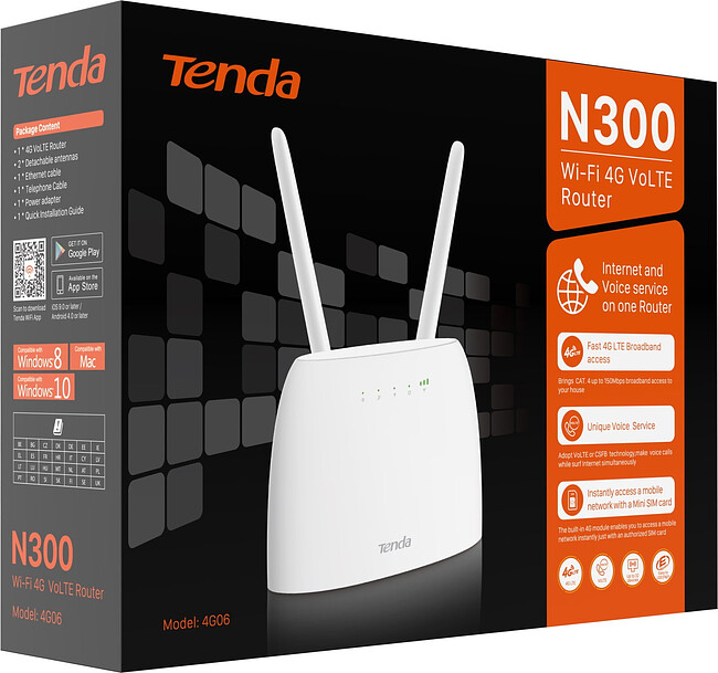 Беспроводной маршрутизатор Tenda 4G06