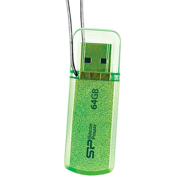 USB Flash-накопитель Silicon-Power Helios 101 64GB Green (SP064GBUF2101V1N)