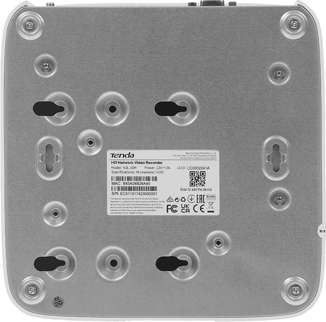 Видеорегистратор наблюдения Tenda 8CH N3L-16H