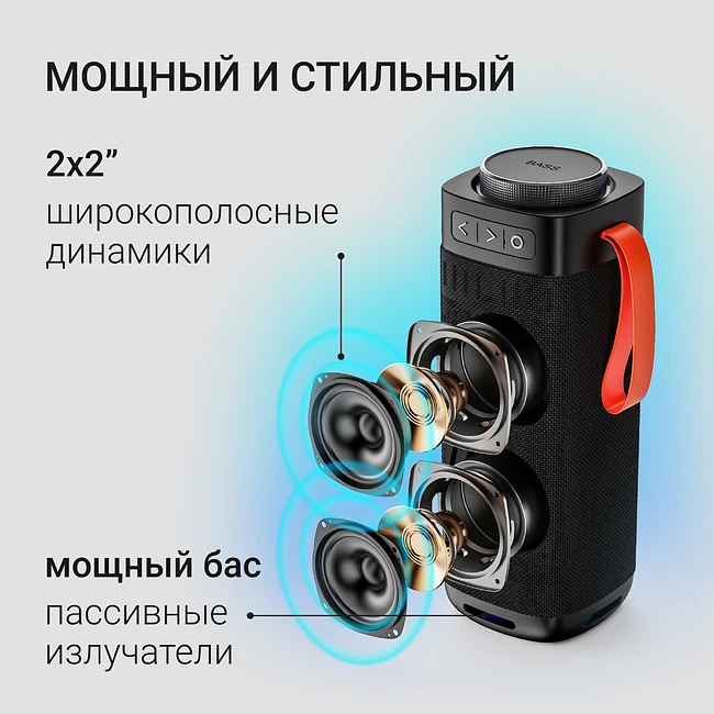 Портативная колонка Digma D-PS1522 черный (PS1522B)