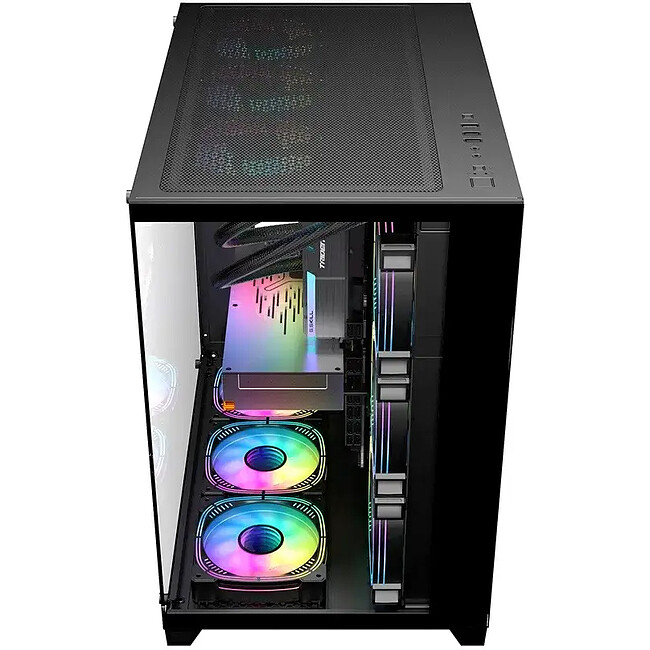 Корпус 1stPlayer MV8-TP без БП Black (MV8-TP-BK-3F7R-1F7)