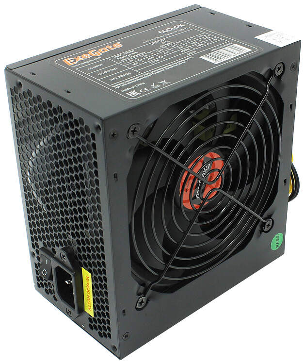 Блок питания ExeGate 600NPX 600W Black (EX221643RUS)