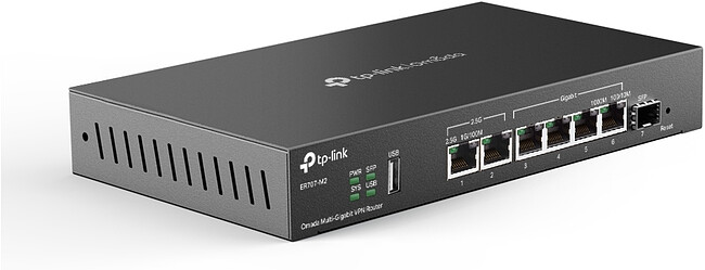 Межсетевой экран TP-Link Omada черный (ER707-M2)