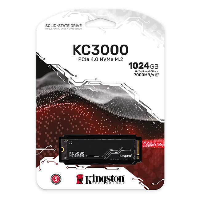 SSD диск Kingston KC3000 1024GB (SKC3000S/1024G)