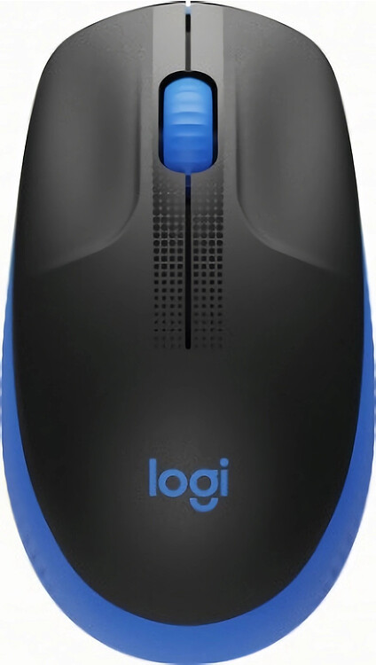 Мышь Logitech M190 черный/синий (910-005914)