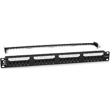 Патч-панель Cabeus PL2-24-Cat.5e-Dual