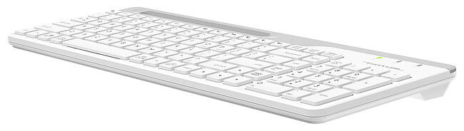 Клавиатура A4Tech Fstyler USB slim White белый/серый (FK25)