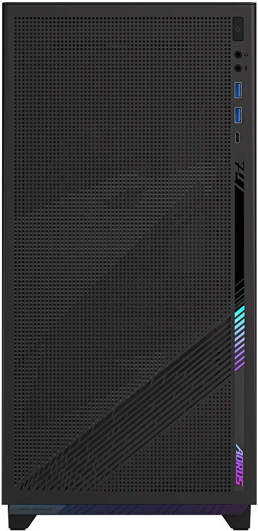 Корпус Gigabyte AORUS C400 GLASS без БП черный (GB-AC400G)