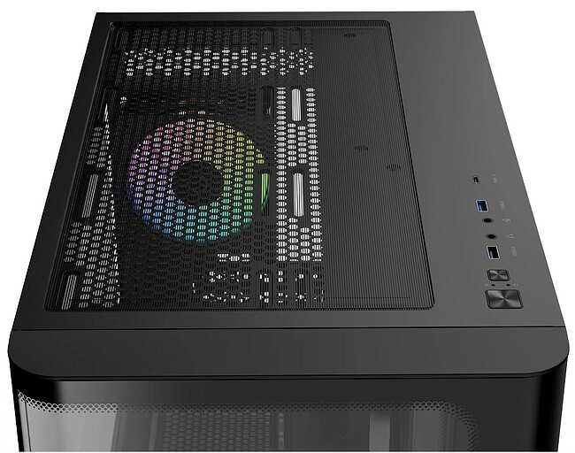 Корпус Ocypus Iota C50 BK Curve ARGB Digital mATX без БП (Iota-C50-BKD300CD-GL)