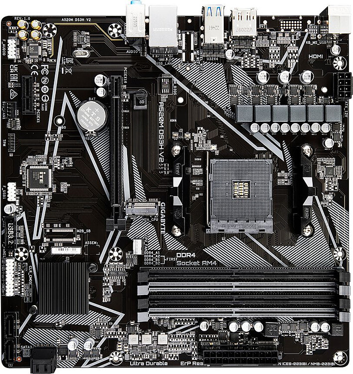 Материнская плата GigaByte A520M DS3H V2 rev.1.1